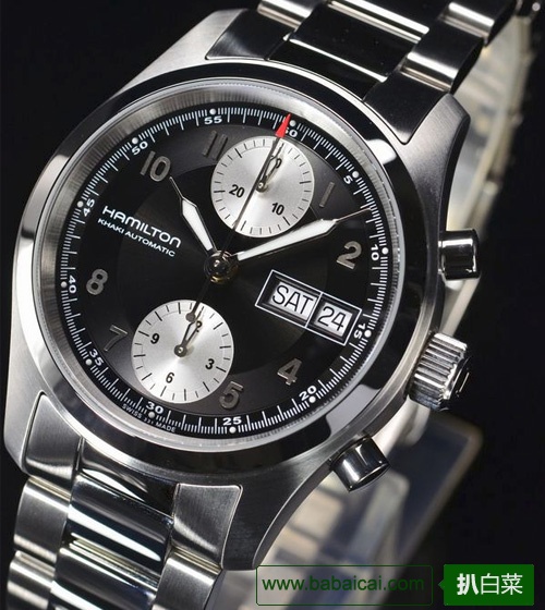 Ashford:HAMILTON 汉米尔顿 Khaki Field Chrono H71466133 男款机械腕表$668（需用码，约￥4230）