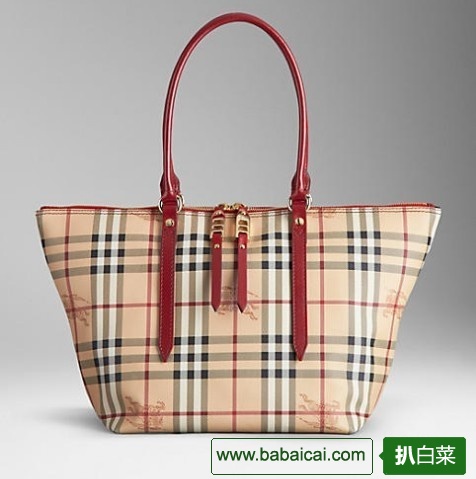 银泰网：2014新款，BURBERRY 巴宝莉 经典格纹女士手提包