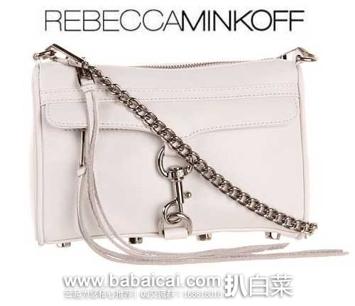 6PM：Rebecca Minkoff 瑞贝卡·明可弗 Mini Mac女士真皮单肩包 特价$90.94