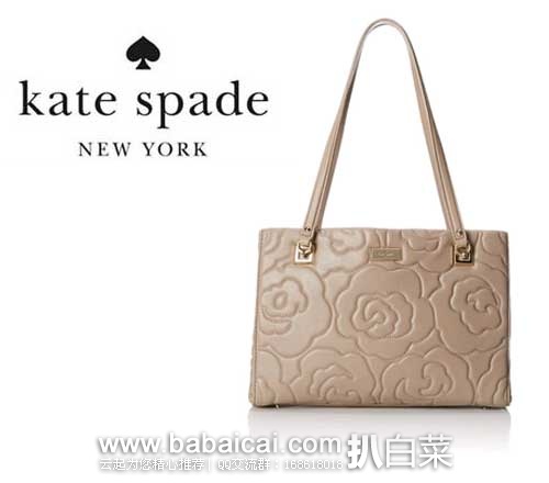 kate spade new york 凯特·丝蓓  瑰花纹女士时尚真皮挎包（原价$378，现$253.26）公码75折后实付$189.94