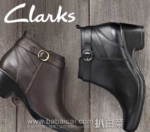 Clarks 其乐 Malia Hawthorn 女士时尚踝靴 原价$150，现4.6折售价$69.27