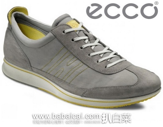 ECCO 爱步 休闲系带男鞋原价$150，现$85.71，公码75折新低$64.28