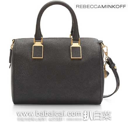 Rebecca Minkoff 瑞贝卡·明可弗Mini Gramercy 女款真皮手提斜挎包 原价$275，现4.8折售价$133