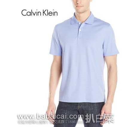 Calvin Klein Striped Liquid Cotton 男士 条纹Pima棉Polo恤（原价$58，现6.8折$39.99） ，公码8折后实付$32