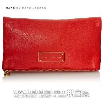 Marc by Marc Jacobs Too Hot To Handle系列真皮折叠手包(原价$328，现5.2折$171.68)，公码8折后仅需$137.34