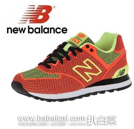 New Balance  新百伦  女士 热门款WL574  Woven Pack 跑步鞋 原价$99.95，现3.7折售价$37.44