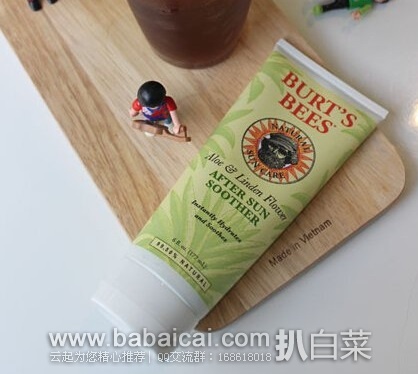 Burt’s Bees 小蜜蜂 芦荟晒后保湿修复乳177ML 特价$7.99，直邮无税，运费$2.7