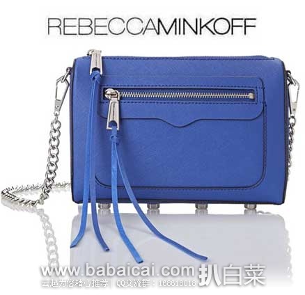 Rebecca Minkoff 瑞贝卡·明可弗  女款 Avery 系列 真皮链条单肩斜挎包  原价$175，现6.3折售价$111.56，新低