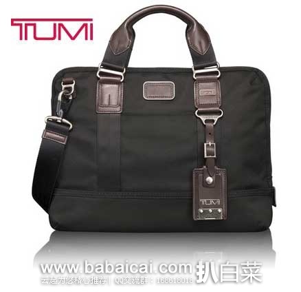 Tumi 途米  男士 Alpha Bravo  经典系列 Earle 弹道尼龙商务公文包  原价$275，现7.4折售价$205