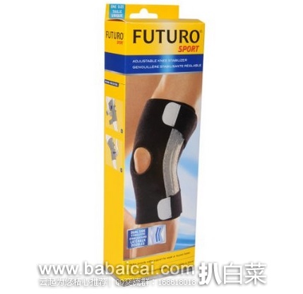 Futuro 护多乐 运动系列可调式护膝 原价$26，现历史低价$10.39，直邮无税