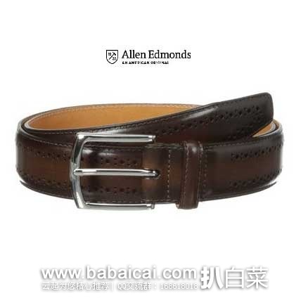 Allen Edmonds 男士 镂空圆孔真皮腰带 (原价$120，现6.6折售价$79.99)，会员7折后实付$55.93