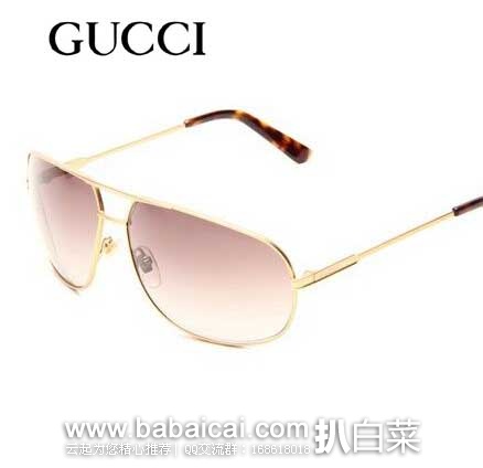 GUCCI 古驰 1956/S  男士 太阳镜 (原价$295，现售价$126.99)，会员7折后实付$88.89