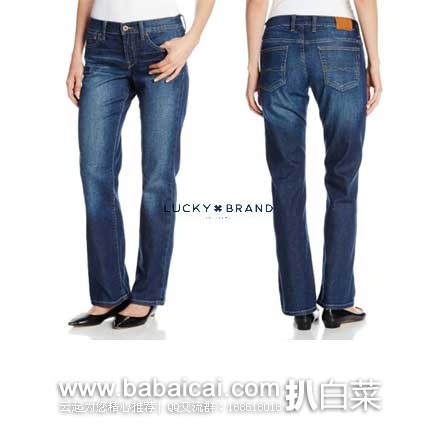 Lucky Brand 女款 纯棉中腰牛仔裤 原价$79.5，现2.6折售价$19.98