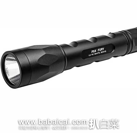 Surefire 神火军用级手电筒 P3X Fury LED Flashlight 原价$250，现金盒特价5.8折售价$144.99