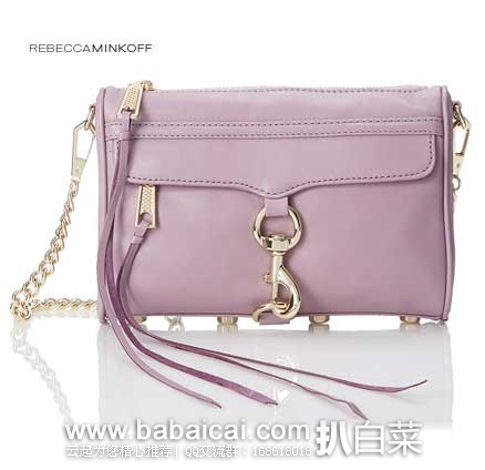 Rebecca Minkoff 瑞贝卡明可弗 女款  Mini Mac流苏链条真皮挎包 (原价$195，现售价$130)，会员7折后实付$91