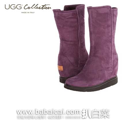 6PM：UGG Collection Gisella内增高羊皮毛一体女士雪地靴 原价$375，现2.5折售价$93.99