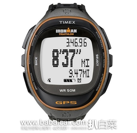 Timex 天美时 T5K549 I铁人系列GPS手表 原价$200，现$76.29