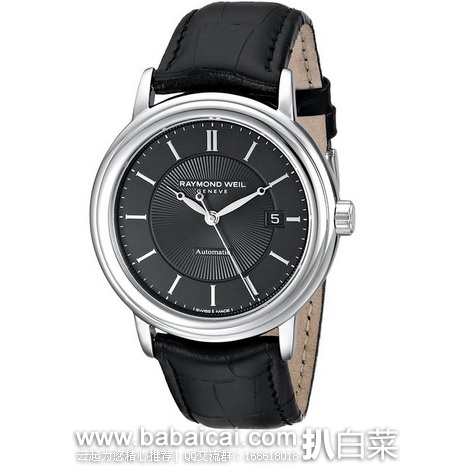 Raymond Weil 蕾蒙威 经典大师系列 自动上链机械男表 原价$1395，现历史新低$477.57，到手￥3125