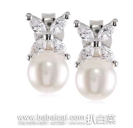 sterlingsilvercubiczirconiaearringsandpendantnecklaceset珍珠项链