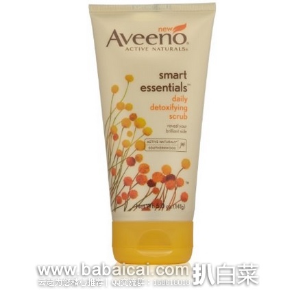 Aveeno 艾维诺 天然青篙精华排毒磨砂膏141g*2支 原价$14，现$9.34