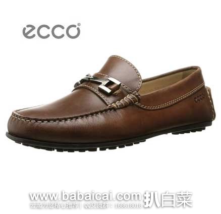 ECCO 爱步 Hybrid Moccasin Slip-On Loafer  男士 一脚蹬皮鞋  原价$159.95，现4.9折售价$79.9
