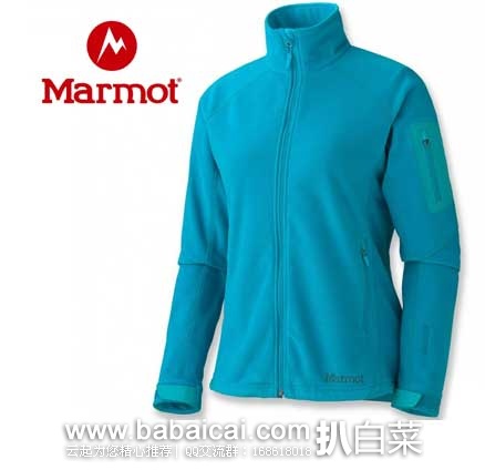 REI：MARMOT 土拨鼠 女款 M2系列3层WINDSTOPPER防风抓绒夹克  现4折售价$73.73