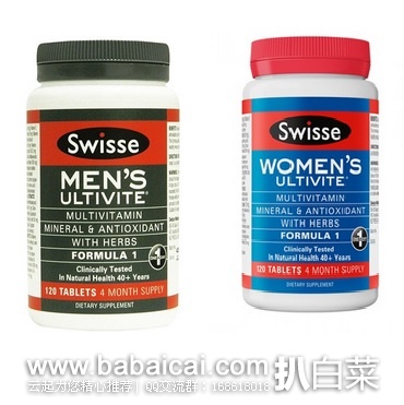 新西兰Healthpost官网： 男性&女性40+综合维生素60粒*2盒 均历史新低NZD$29.5（￥123）