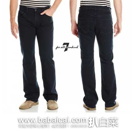 7 For All Mankind 男士牛仔裤 （原价$198，现售价$53.94），公码8折后实付$43.15