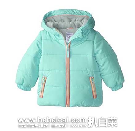 Carters 卡特  Infants Heavyweight 女童 外套棉服  （原价$56，现售价$27），公码7折后实付$18.9