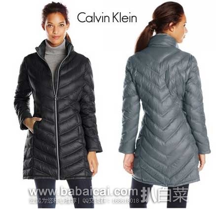 Calvin Klein 女士长款羽绒服 原价$240，现2.5折白菜价$59.99，到手￥446