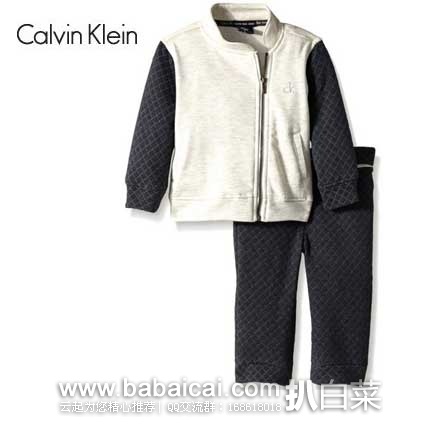 Calvin Klein 卡尔文克莱恩 小女孩卫衣套装 （原价$49.5，现售价$19.99），公码7折后实付$13.99