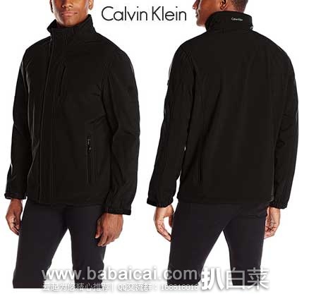 Calvin Klein 卡文克莱 Open Bottom 男士高领休闲夹克 （原价$175，现售价$52.5），公码7折后实付$36.75