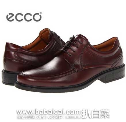 西班牙亚马逊：ECCO 爱步 Dublin正装系列 男士系带皮鞋 （原价€135，现售价€52），直邮退税后实付€42.98