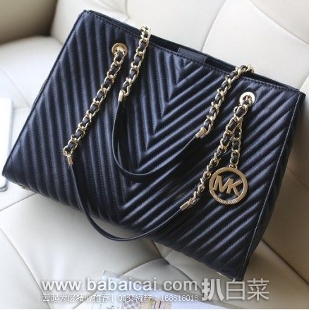 6pm：Michael Kors 小香风中号真皮链条包 原价$358，现5折$179.99，到手￥1300