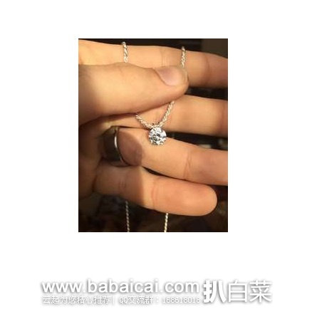 10k Gold Necklace 施华洛世奇元素 10K金水晶项链 原价$130，现$28.99，直邮无税，运费仅$2.19，到手￥202