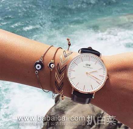 英国亚马逊：Daniel Wellington Sheffield系列 0508DW  女士 经典款 石英时尚腕表 （原价￡159，现特价￡70.1），直邮退税后实付￡58.42