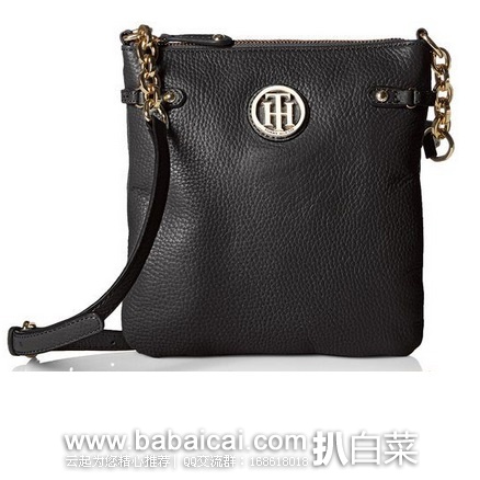 Tommy Hilfiger 汤米希尔费格 女士真皮单肩挎包 原价$98，现好价$48.54，直邮无税