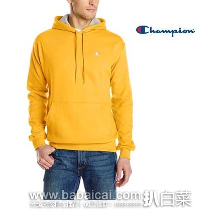 Champion Pullover Eco Fleece Hoodie 男士套头连帽卫衣  原价$35，现特价至$11.38起