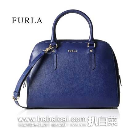 西班牙亚马逊：Furla – Bolso para mujer  芙拉 真皮中号手提包 （原价€337，现售价€197.45），直邮退税后实付€163.18