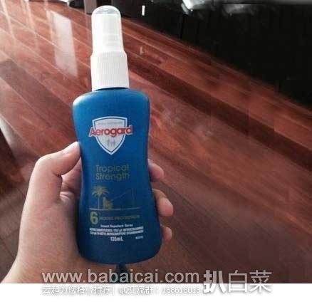 澳洲Chemist Direct药房：Aerogard 长效防蚊驱蚊喷雾 135ml AU$6.95 约￥33