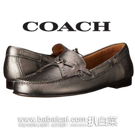 6PM：COACH 蔻驰 女士 时尚真皮休闲鞋  原价$165，现特价$61.99