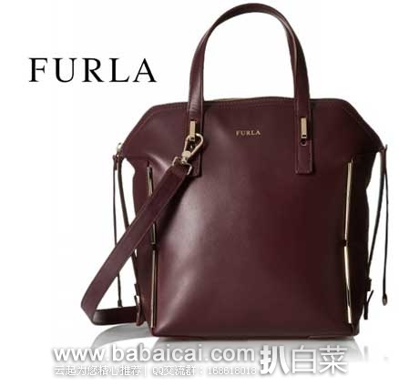 6PM：Furla 芙拉 高端系列 女士 Dandy Medium Dome 中号 真皮单肩手提包 原价高达$648，现$259.99，到手￥1810