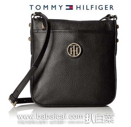 TOMMY HILFIGER 汤米希尔费格 女士 真皮单肩斜挎包 原价$98，现特价$39.2