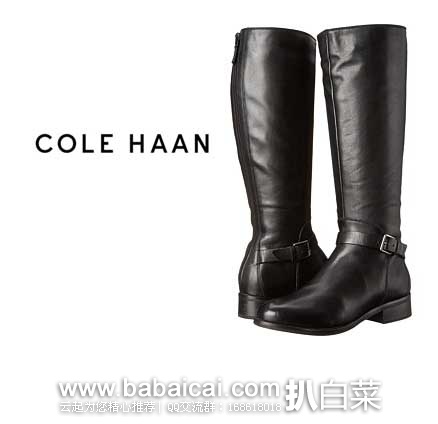 6PM：Cole Haan 可汗 16英寸 女士 真皮长靴  原价高达$298，现3折售价$89.99