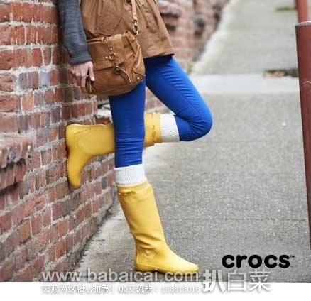 英国亚马逊：CROCS 卡洛驰Rainfloe 女士长筒雨靴（原价£64.99，现特价