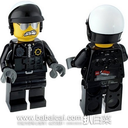 LEGO 乐高9009952 Bad Cop Figurine 黑警闹钟 原价$30，现$14.98，直邮免税，到手仅￥136