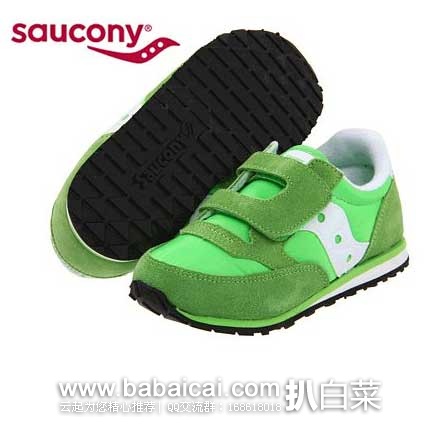 6PM：Saucony 索康尼 Kids Jazz HL 儿童时尚 魔术贴运动鞋  原价$36，现特价$17.99