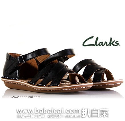 Clarks 其乐 Tustin Sahara 女士 真皮时尚凉鞋 