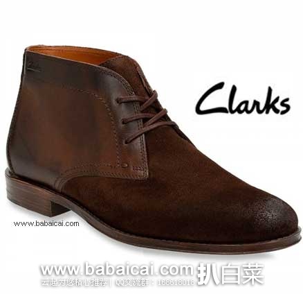 Clarks Hawkley Rise 其乐 男士系带休闲靴