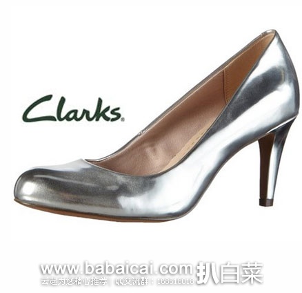 英国亚马逊：Clarks 其乐 Carlita Cove 女士 真皮高跟鞋（原价£40，现售价£16） £13.33+£10.39含税直邮（约￥210）